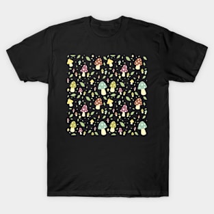 Mushrooms and Leaves T-Shirt